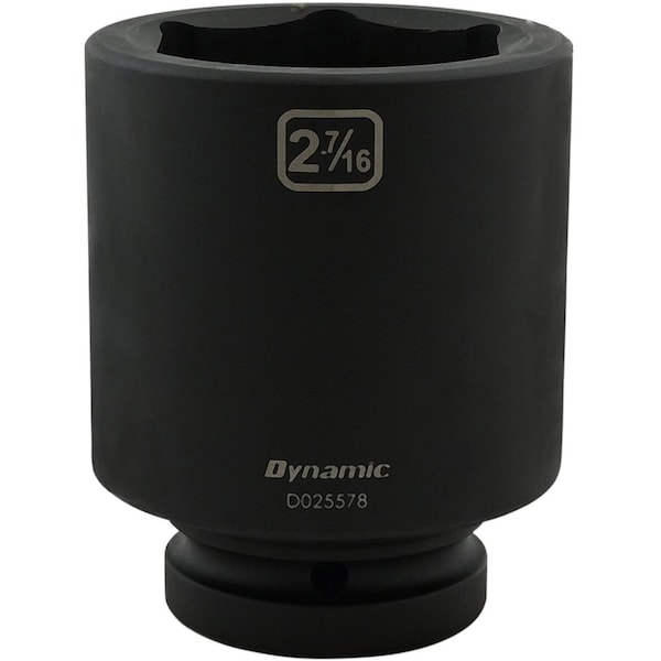 1" Drive Deep Socket, Black Phosphate, Tools 2-7/16" X 1" Drive, 6 Point Deep Length